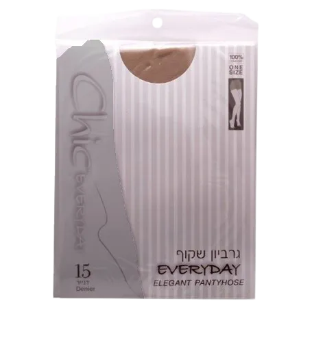 גרביון פנטיהוז שקוף 15 דנייר - קופסה אחת | שיק אברדי
