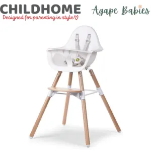 [1 yr local warranty] Childhome Evolu 2 High Chair - Natural White