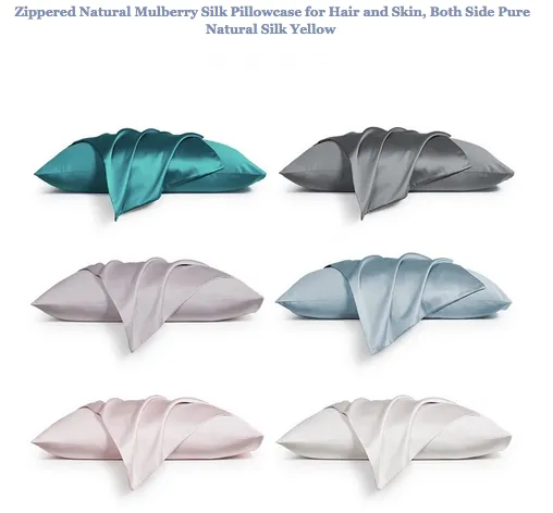100% Natural Mulberry Silk Pillowcase for Hair and Skin