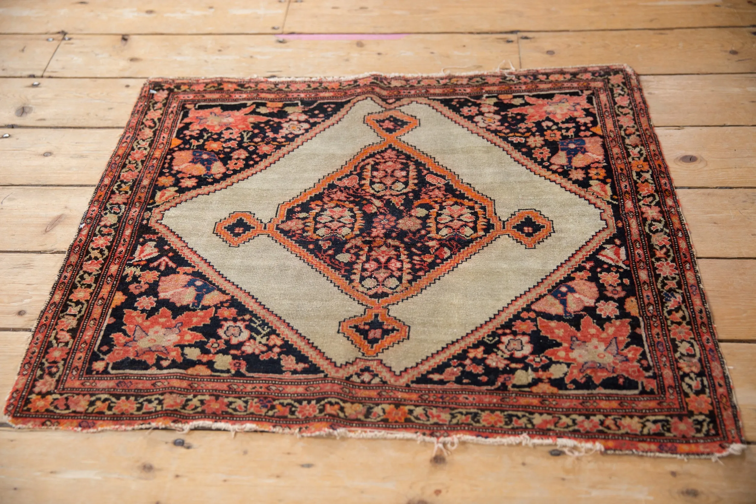 2.5x3 Antique Fine Malayer Square Rug