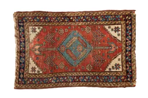 2.5x3.5 Antique Fine Heriz Rug
