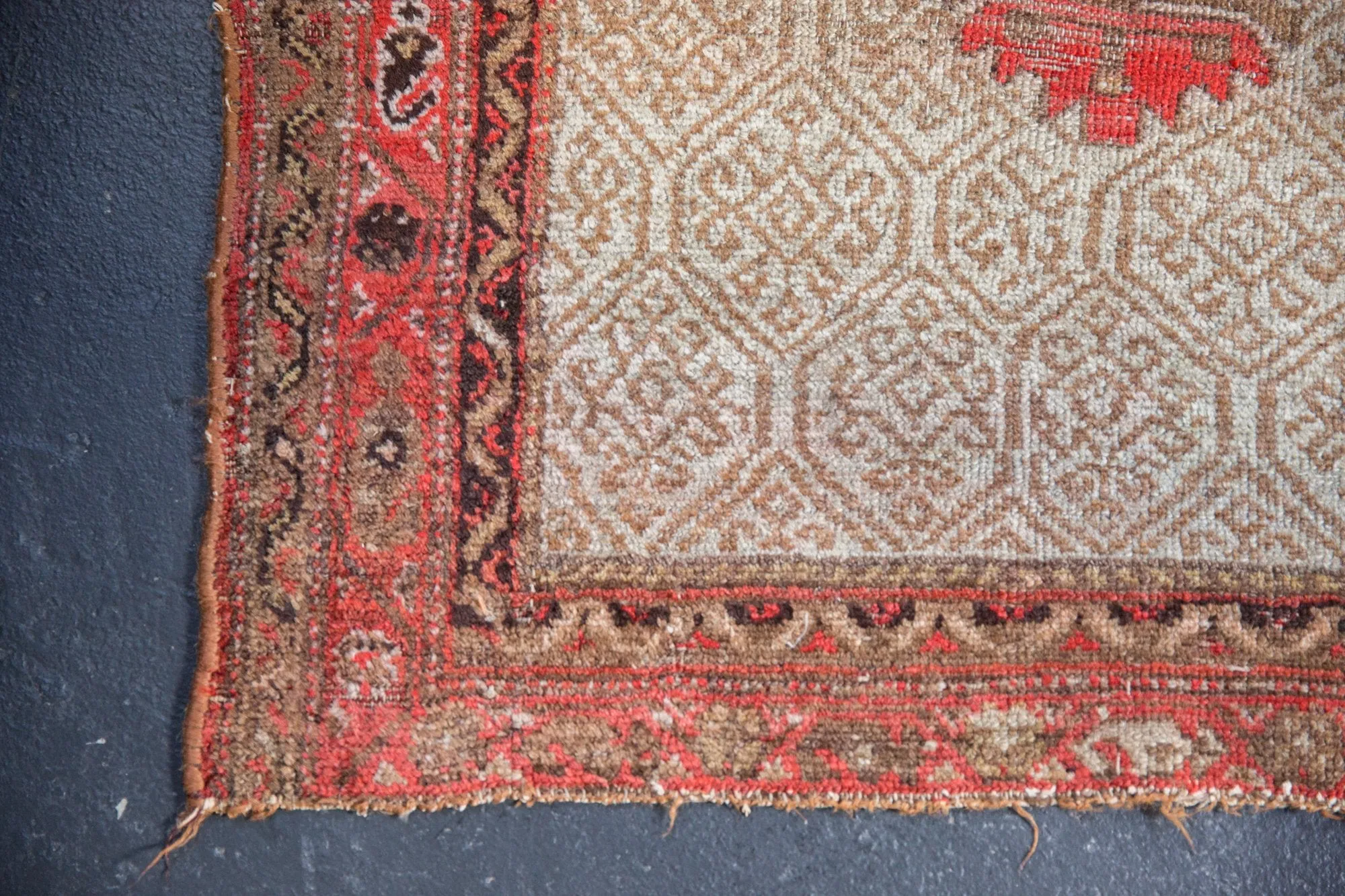 3x3.5 Antique Malayer Square Rug