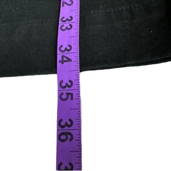 A LOVES A (Dillards) Black Denim Midi Skirts, Two Available Both Size 27.