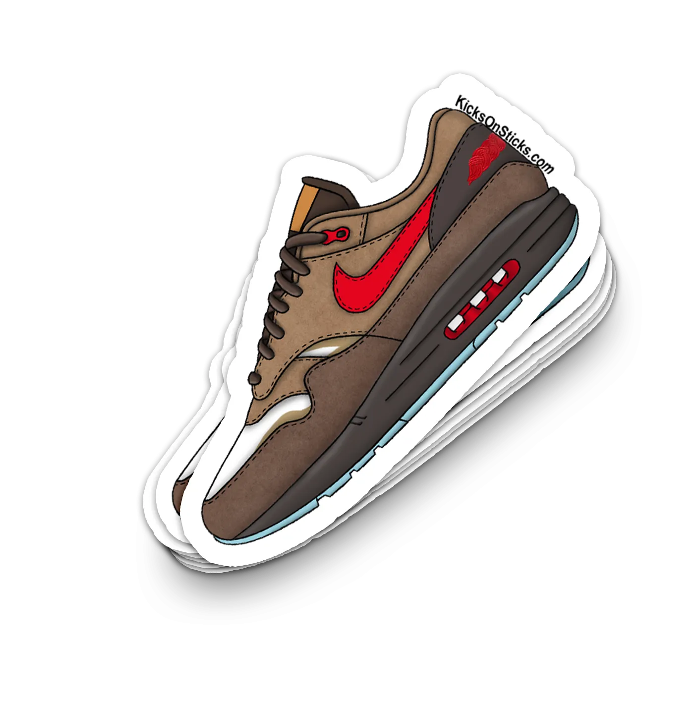 Air Max 1 "Clot Kiss of Death CHA" Sneaker Sticker