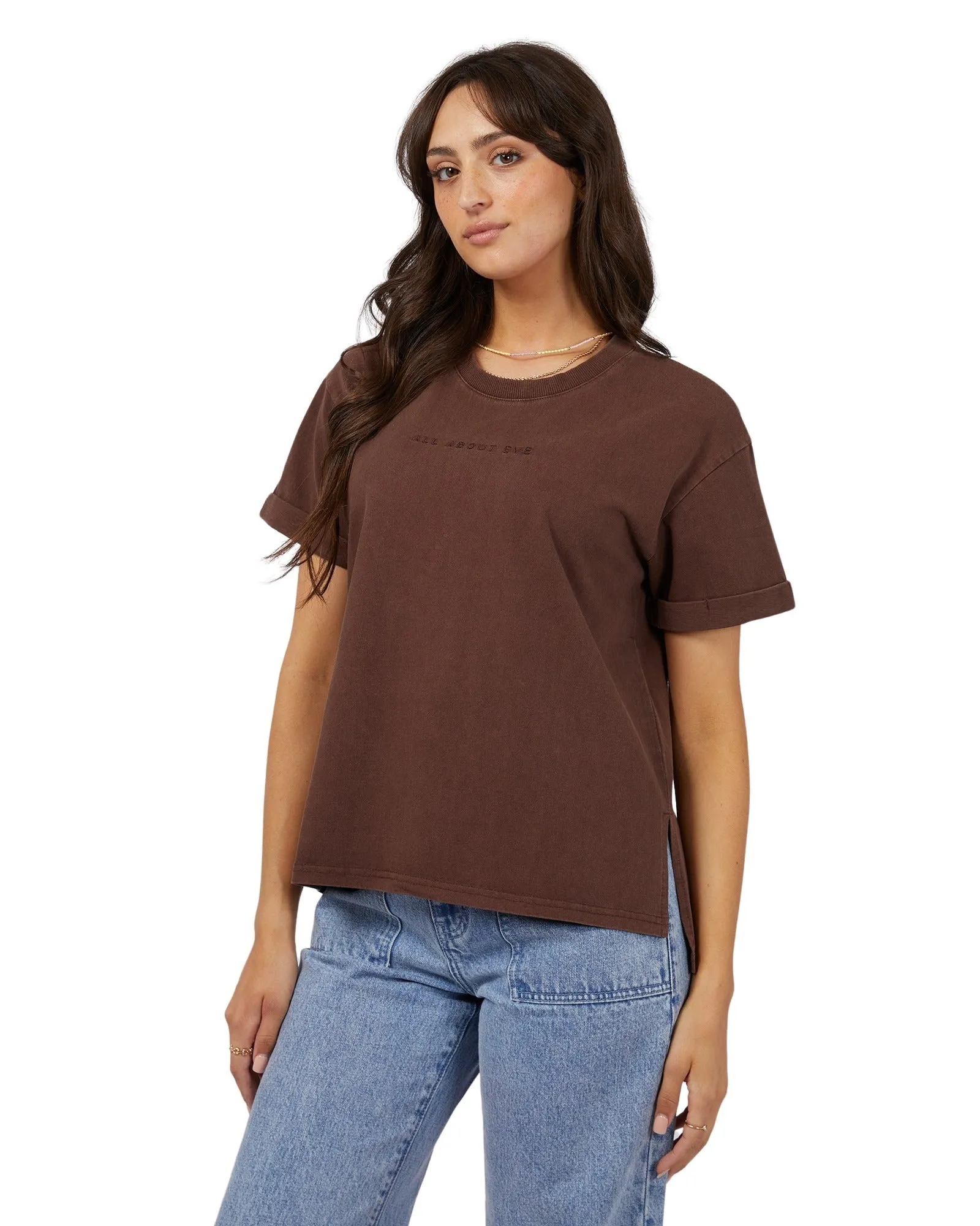 All About Eve - Washed Tee - Brown