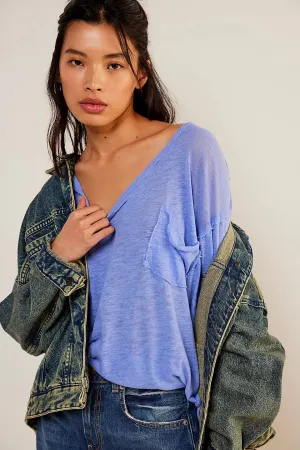 ALL I NEED TEE - BLUE HERON