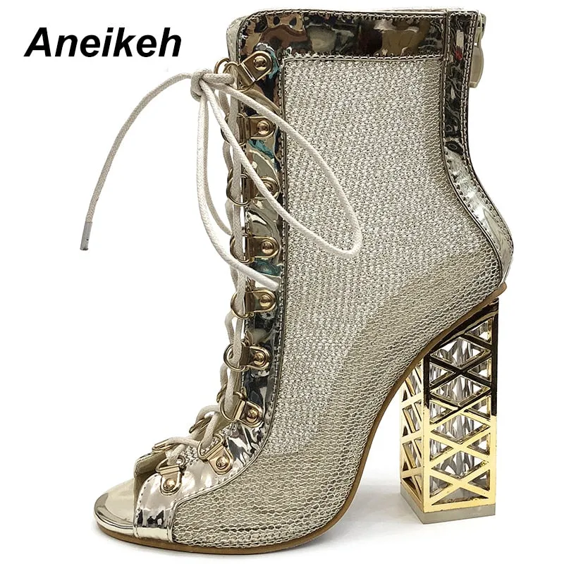 Aneikeh Gladiator Lace-Up Sandals