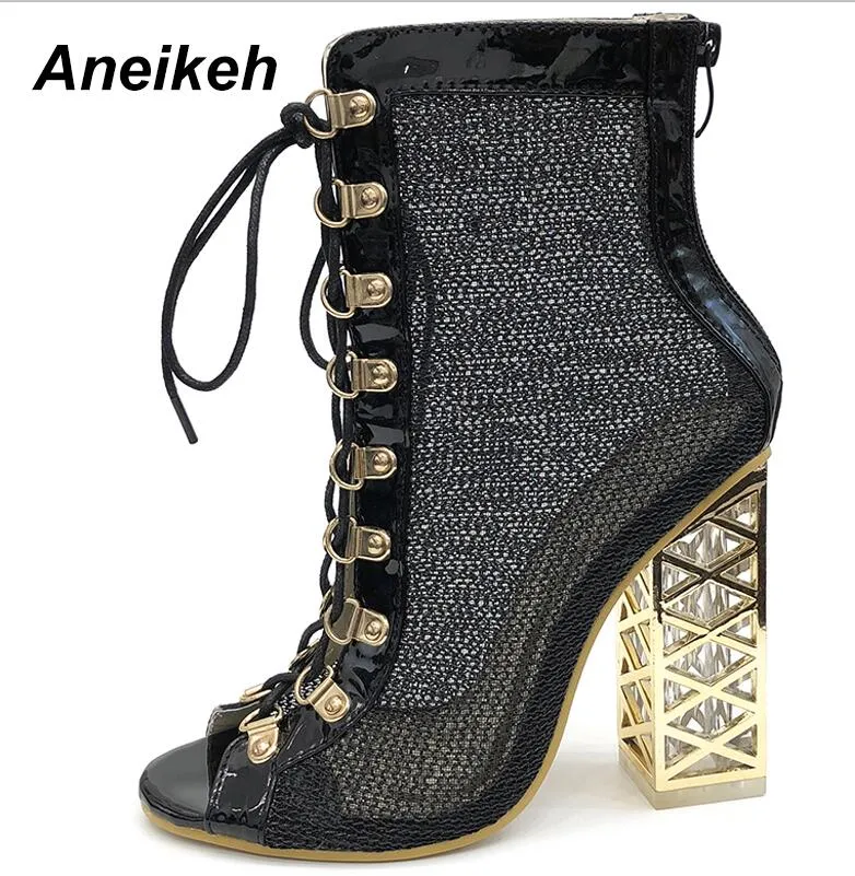 Aneikeh Gladiator Lace-Up Sandals