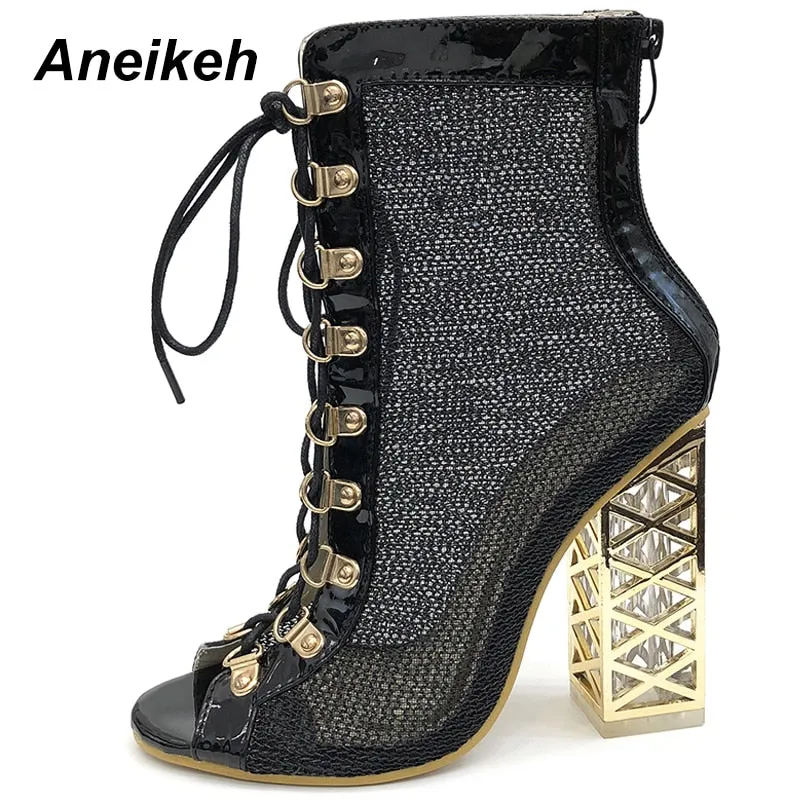 Aneikeh Gladiator Lace-Up Sandals