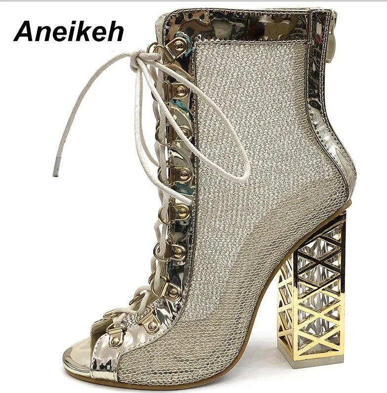 Aneikeh Gladiator Lace-Up Sandals