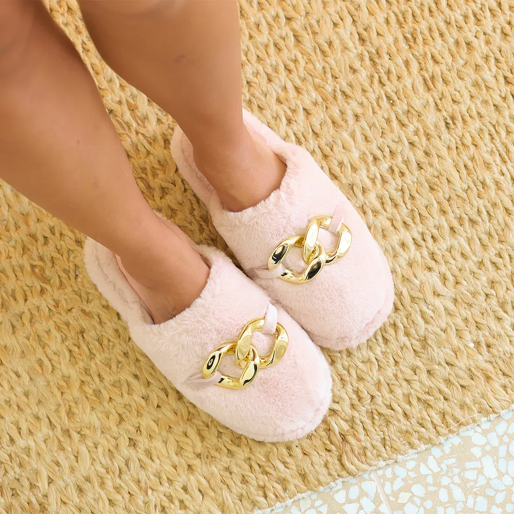 ANNABEL TRENDS : Luxe Mule Slippers - Taupe
