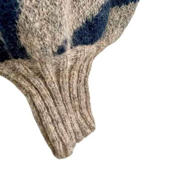 Anthropologie En Saison Mares Wool Blend Cropped Balloon Sleeve Sweater Womens M