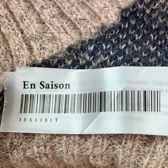 Anthropologie En Saison Mares Wool Blend Cropped Balloon Sleeve Sweater Womens M