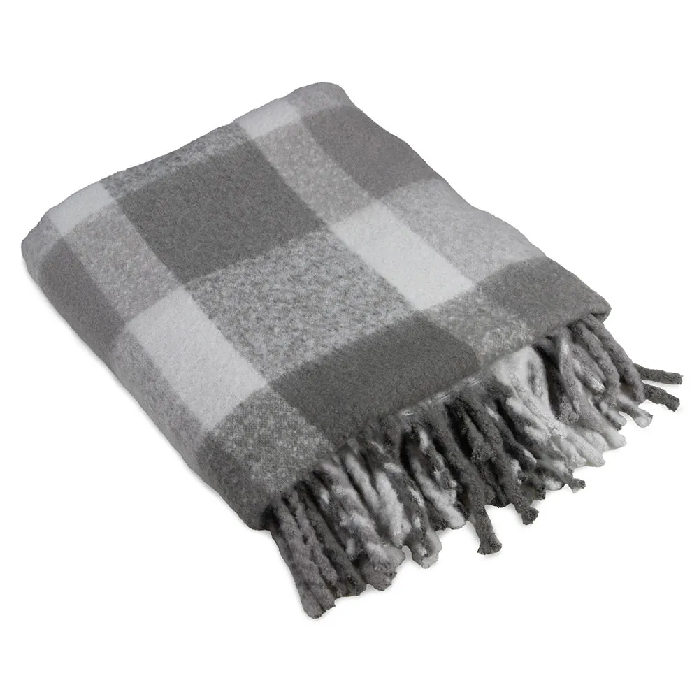 ARDOR BOUDOIR SIGRID THROW RUG - GREY