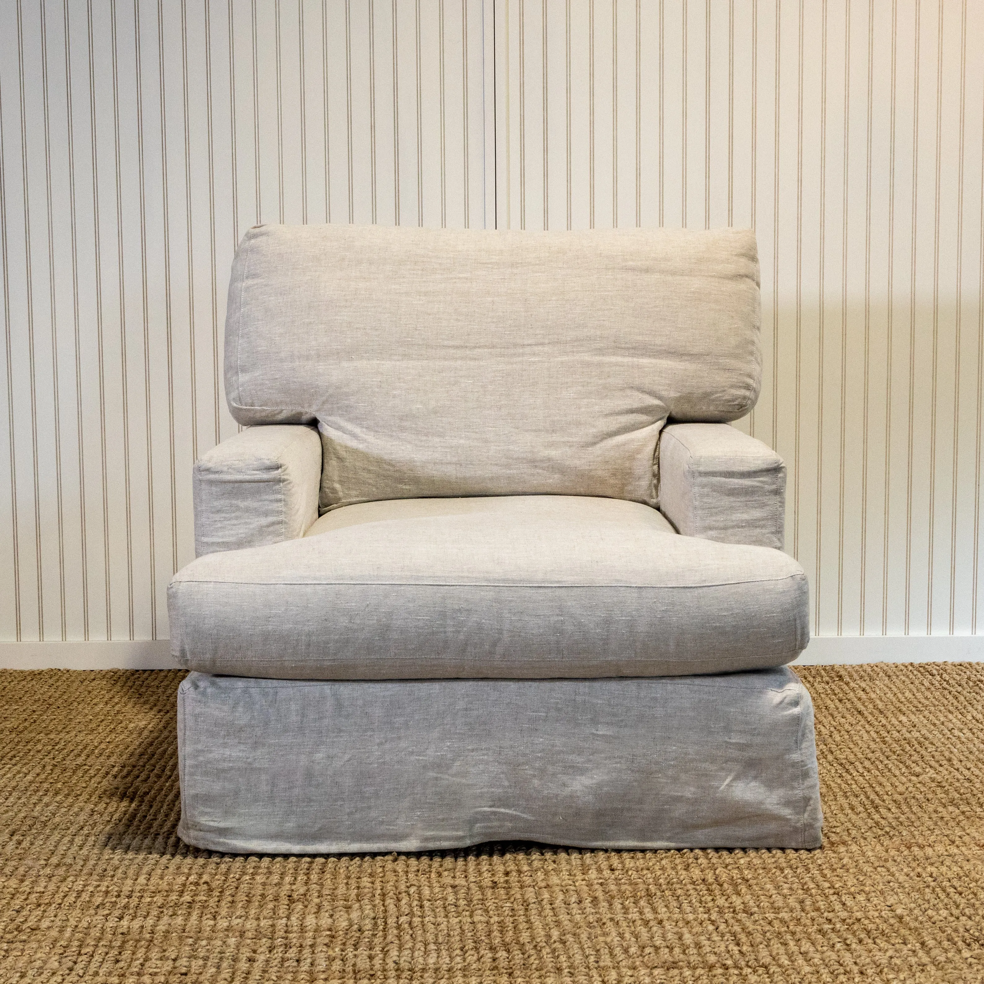 Aspen Slipcovered Swivel Chair