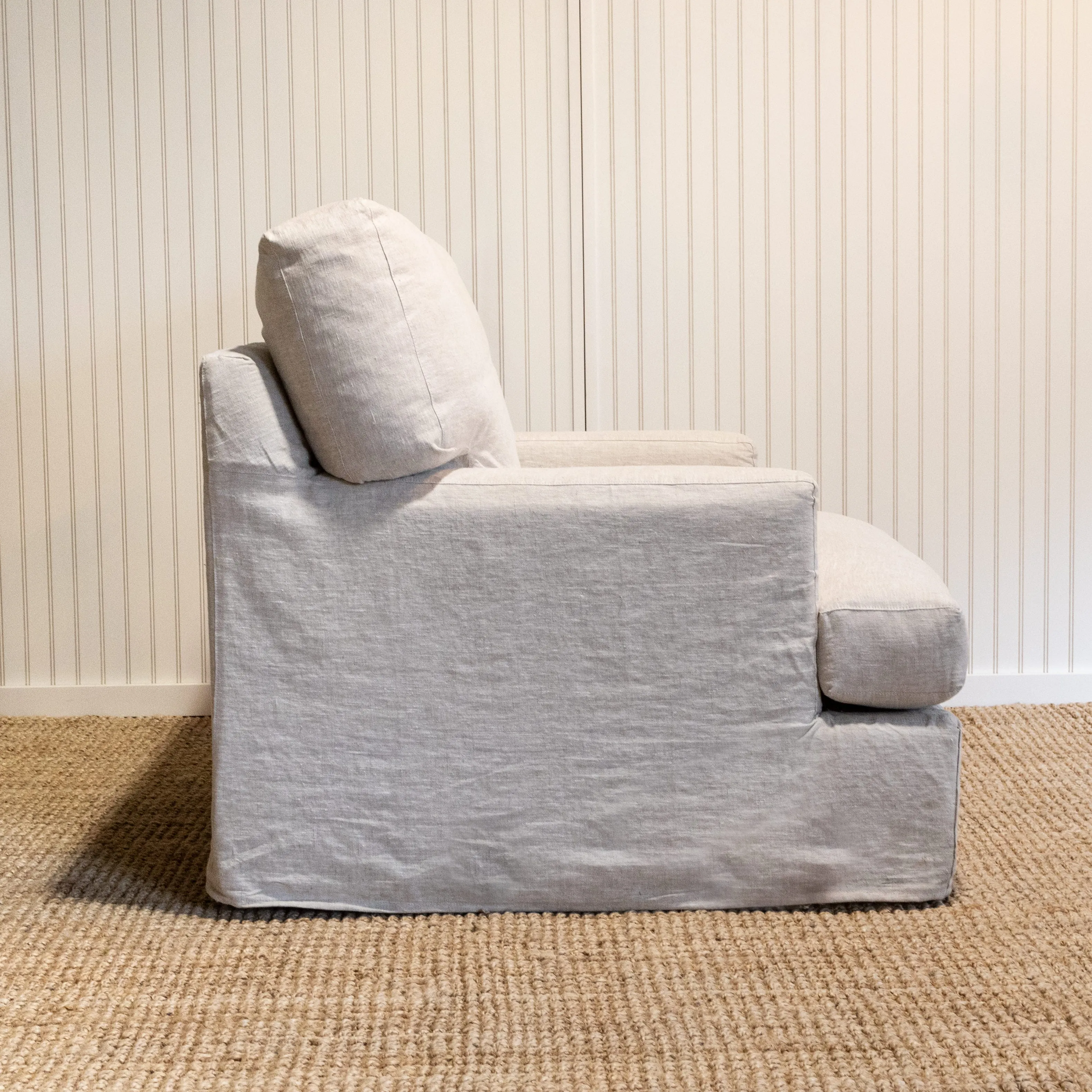 Aspen Slipcovered Swivel Chair