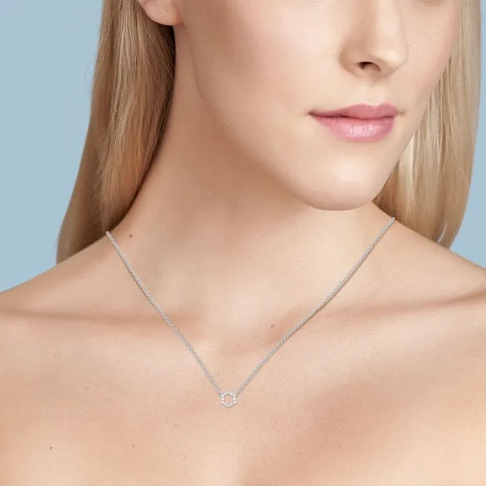 Birks Iconic White Gold Diamond Bee Chic Necklace