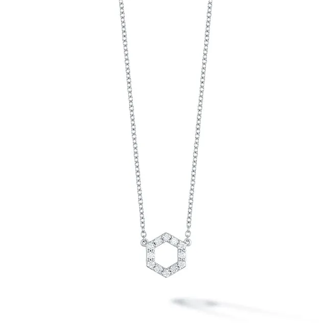 Birks Iconic White Gold Diamond Bee Chic Necklace