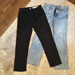 Black and Light Blue Denim Jeans Set