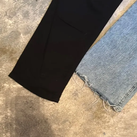 Black and Light Blue Denim Jeans Set