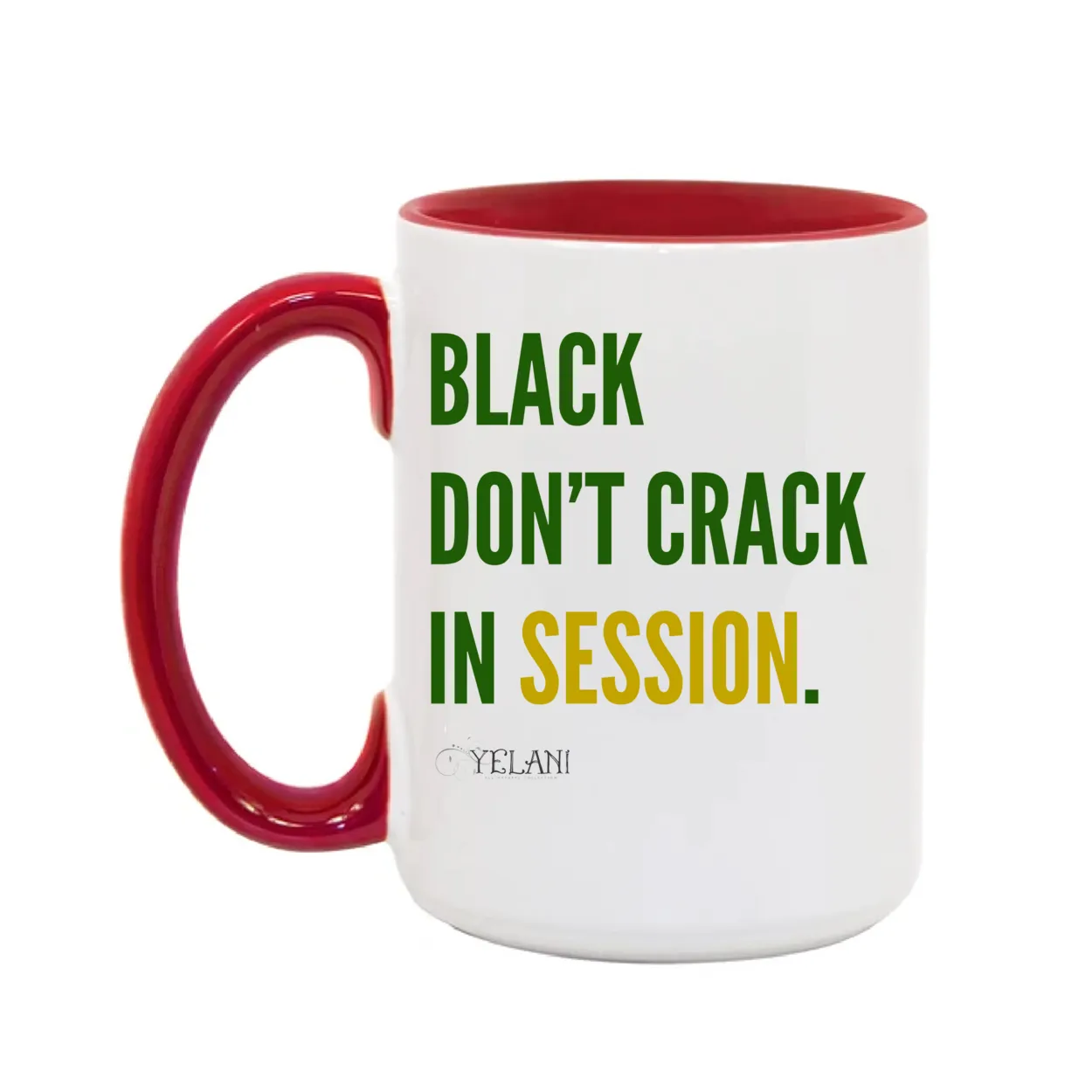 Black Don’t Crack 15oz Ceramic Mug – Inspirational & Stylish