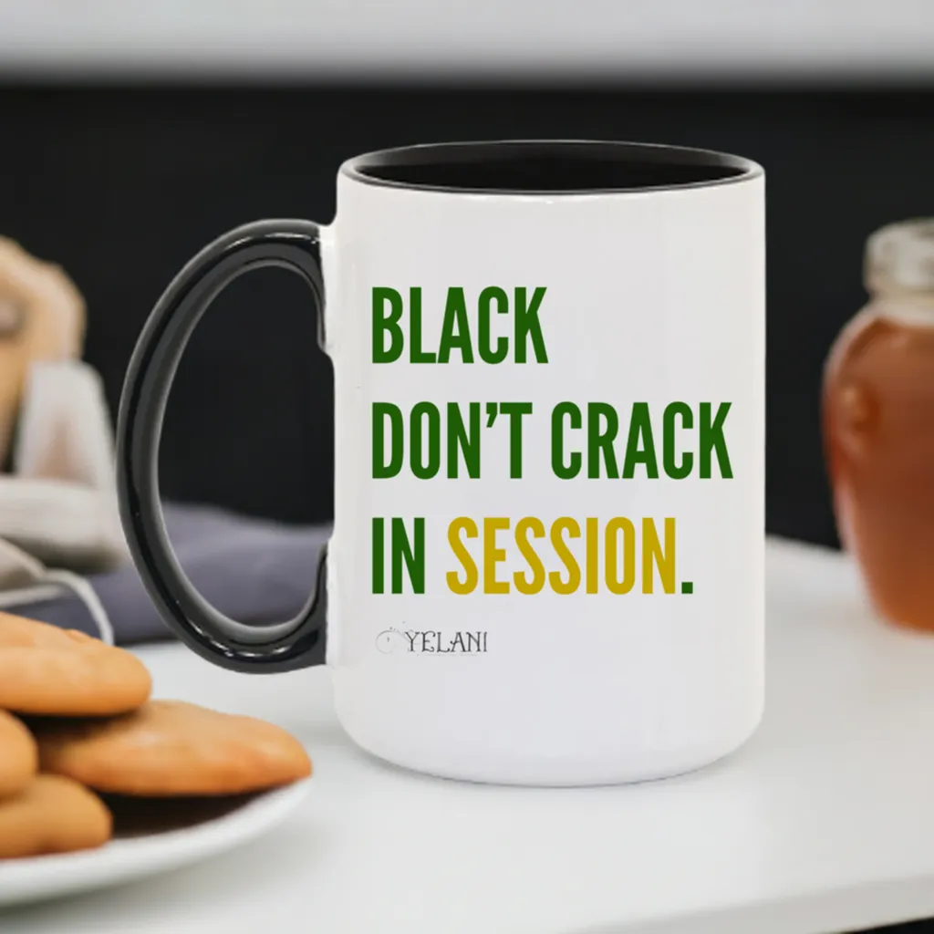 Black Don’t Crack 15oz Ceramic Mug – Inspirational & Stylish