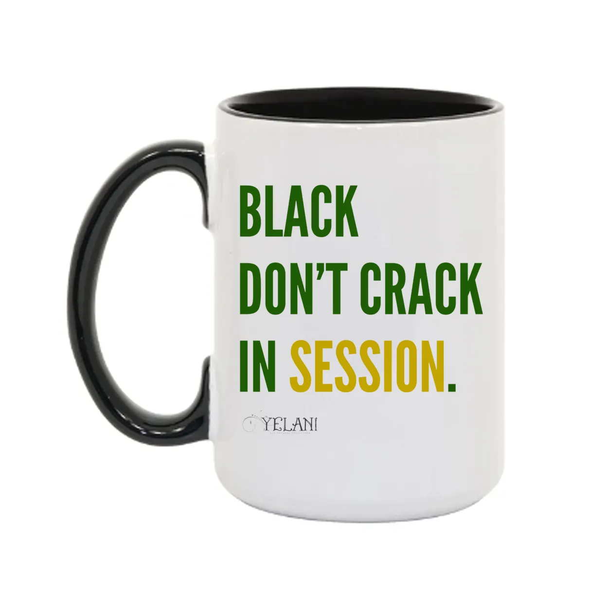 Black Don’t Crack 15oz Ceramic Mug – Inspirational & Stylish