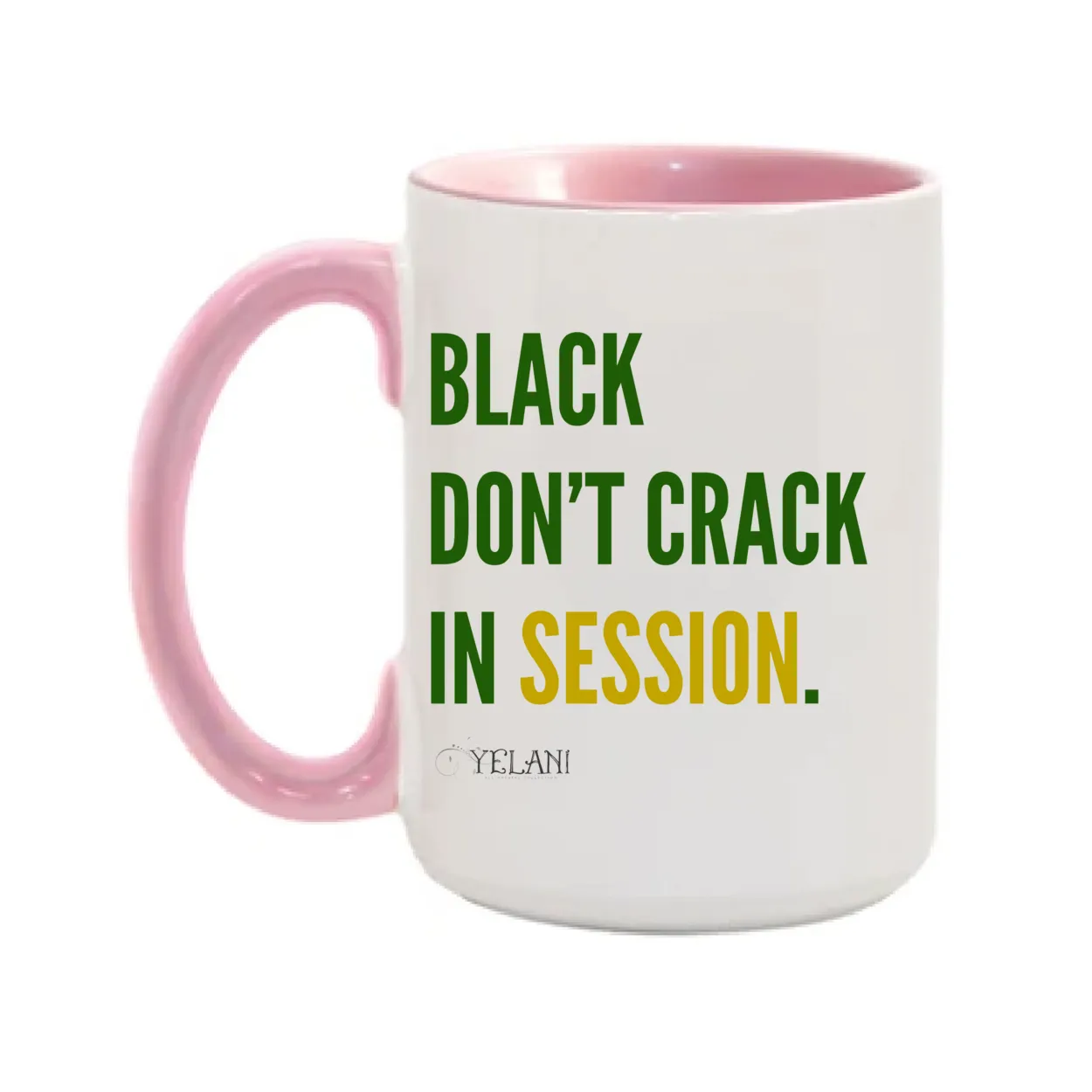 Black Don’t Crack 15oz Ceramic Mug – Inspirational & Stylish
