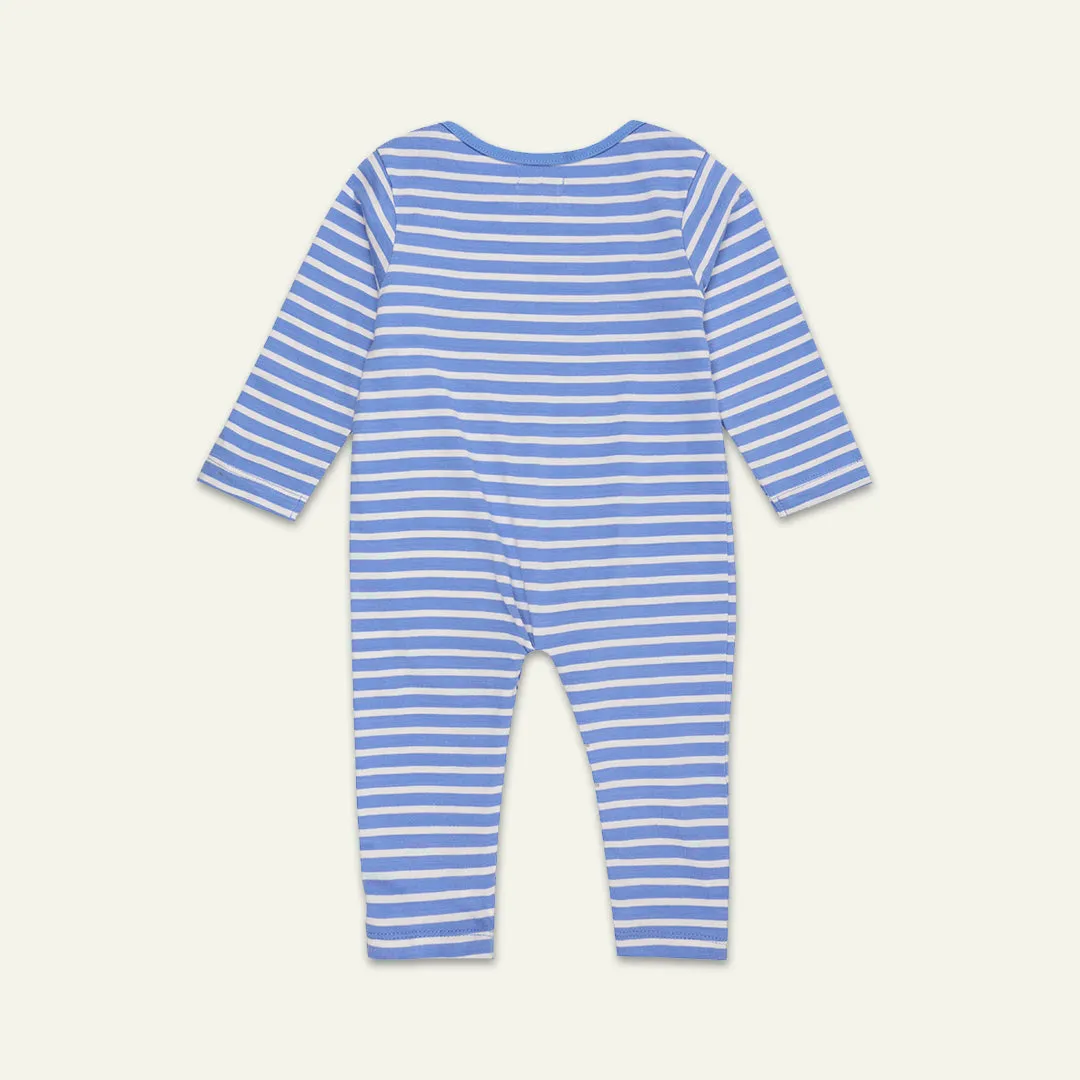 Blue Animal Print Romper