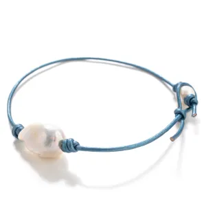Blue Sky Baroque Pearl Anklet