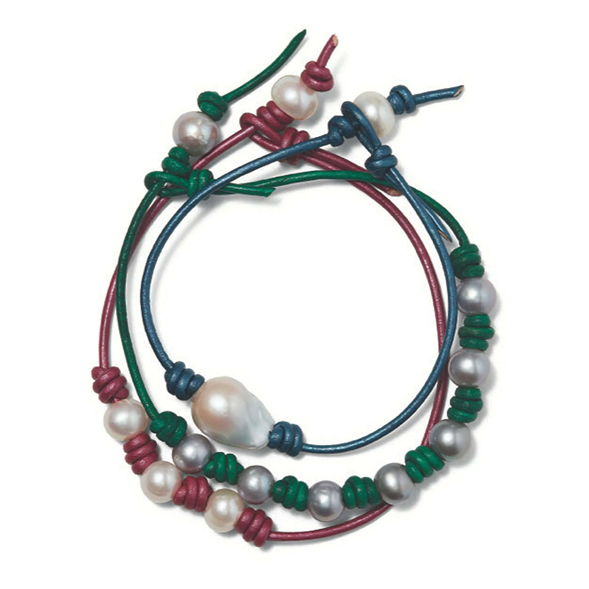 Blue Sky Baroque Pearl Anklet