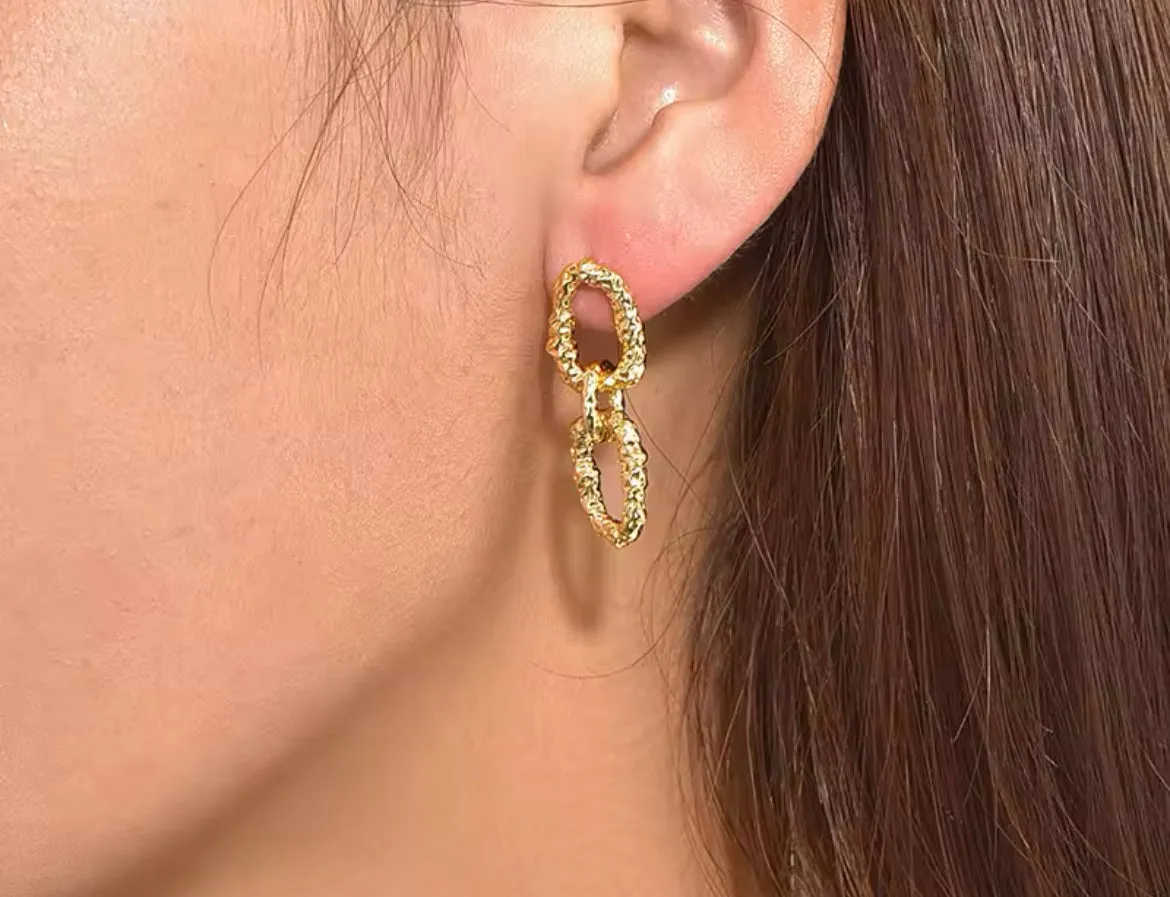 Boho & Mala Gold Plated Earrings