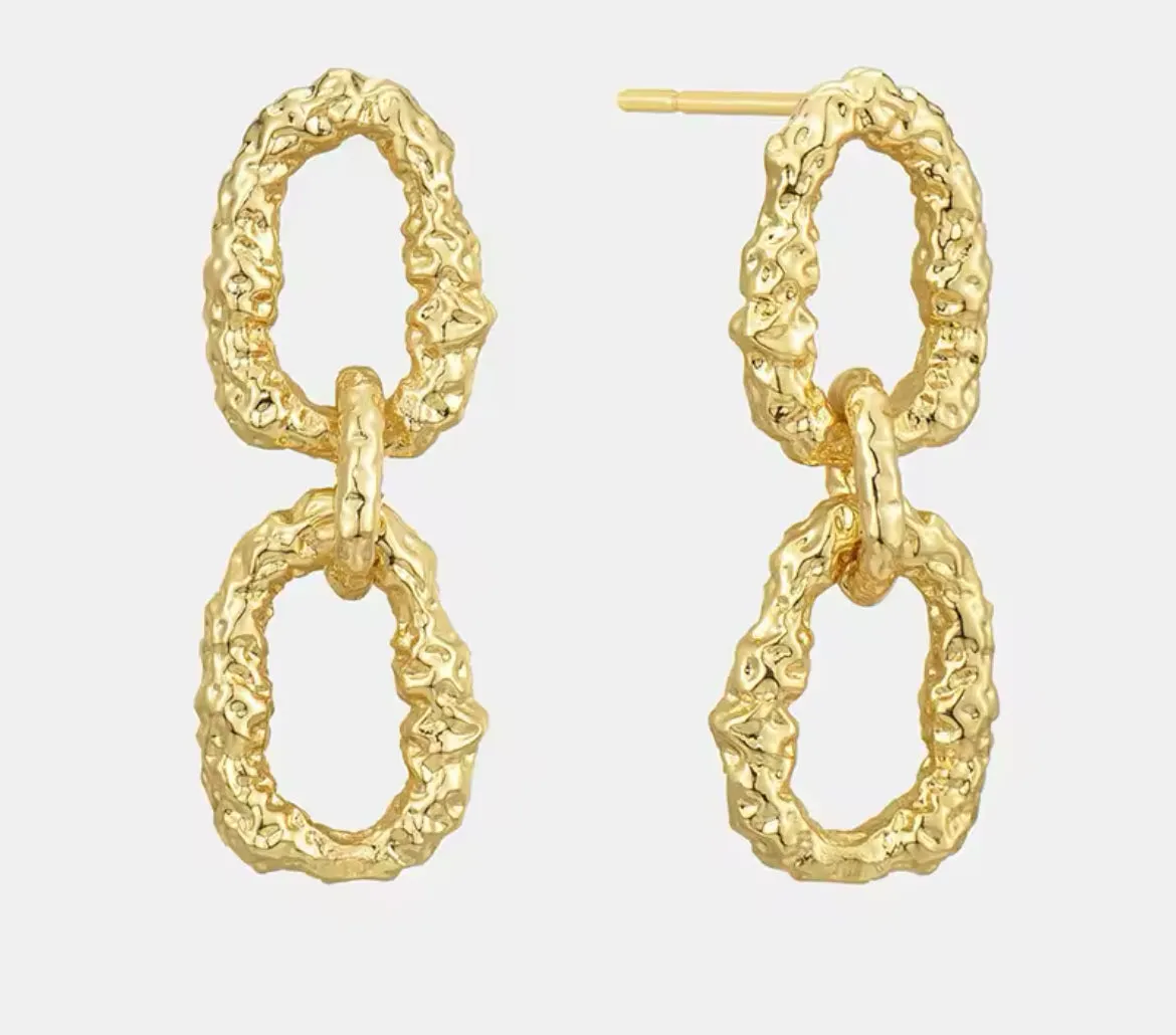 Boho & Mala Gold Plated Earrings