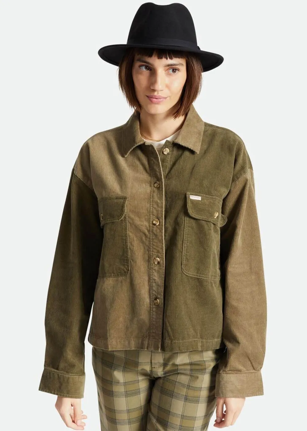 Brixton Messer Packable Fedora Hat Black