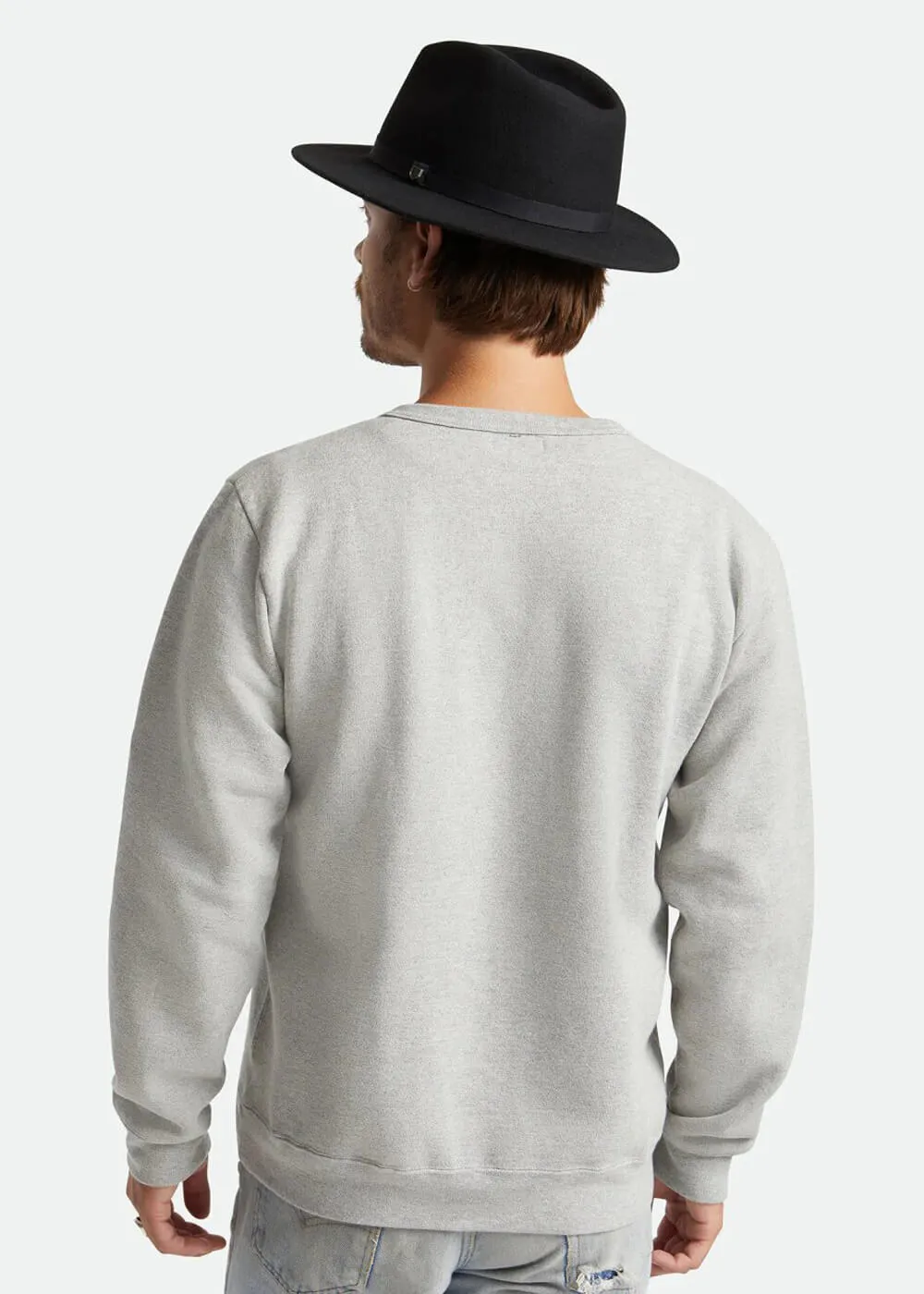 Brixton Messer Packable Fedora Hat Black