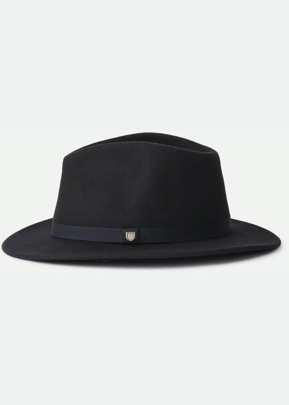 Brixton Messer Packable Fedora Hat Black