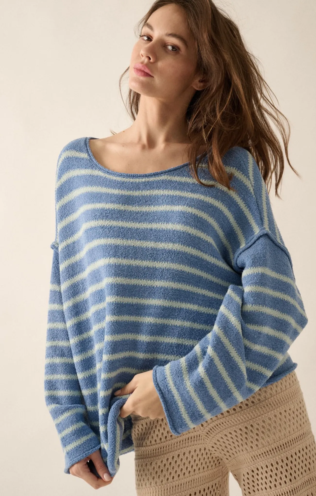 Camila Striped Oversized Sweater