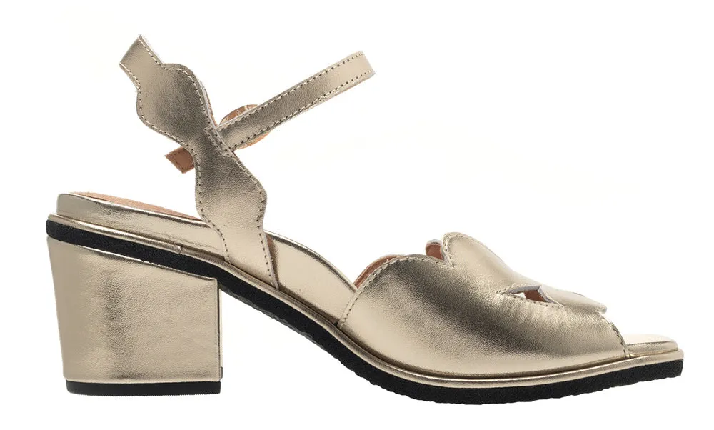Camilla In Soft Gold Metallic Leather