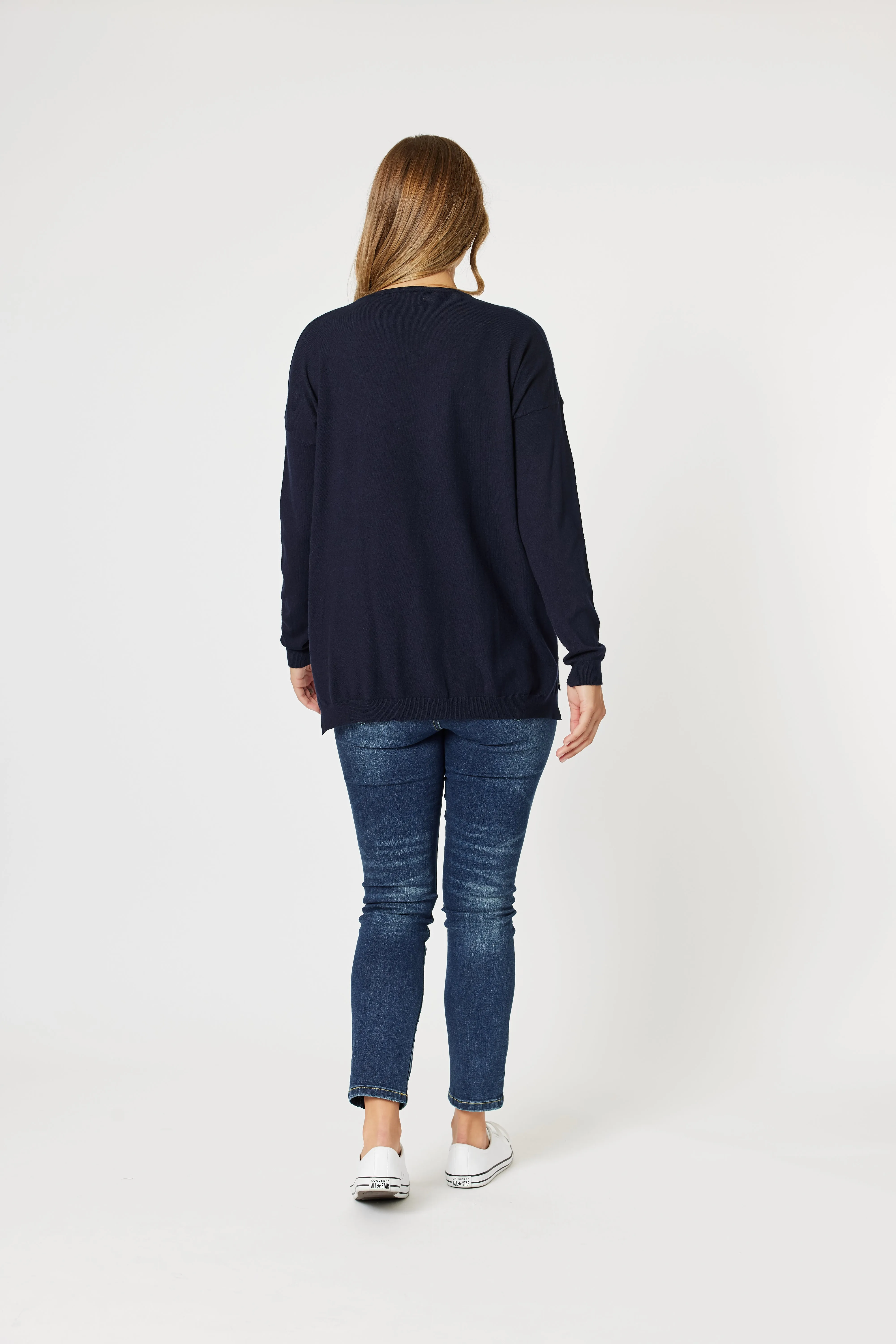 C'est La Vie Sweat - Navy - TZ21