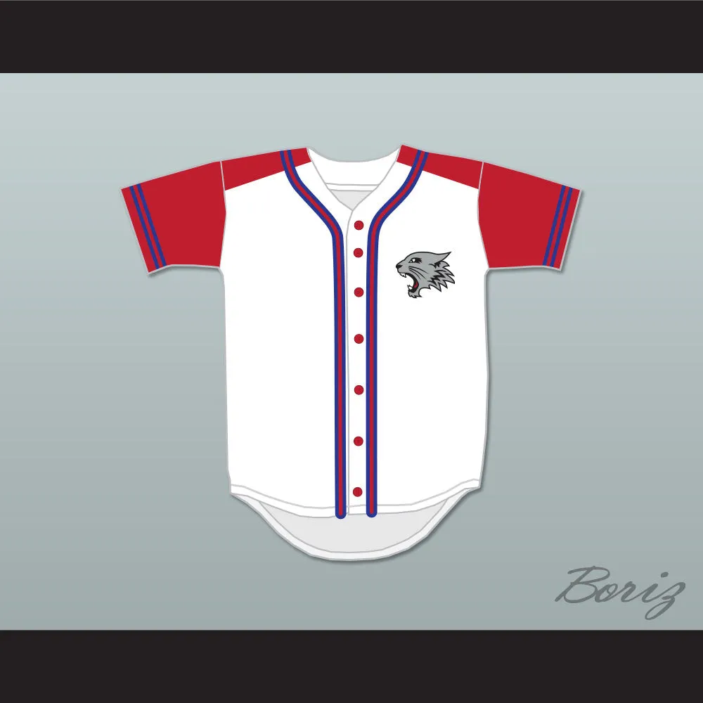 Chad Danforth 8 East High School Wildcats Baseball Jersey with Patch