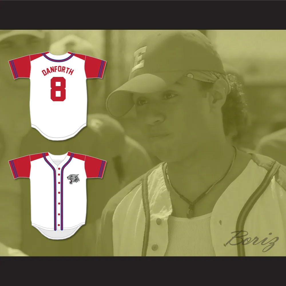 Chad Danforth 8 East High School Wildcats Baseball Jersey with Patch