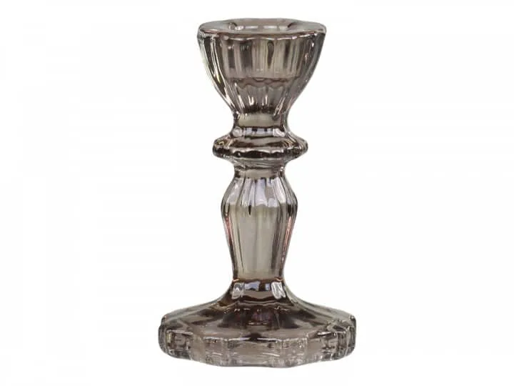 Chic Antique Lav Lysestage m. blondekant