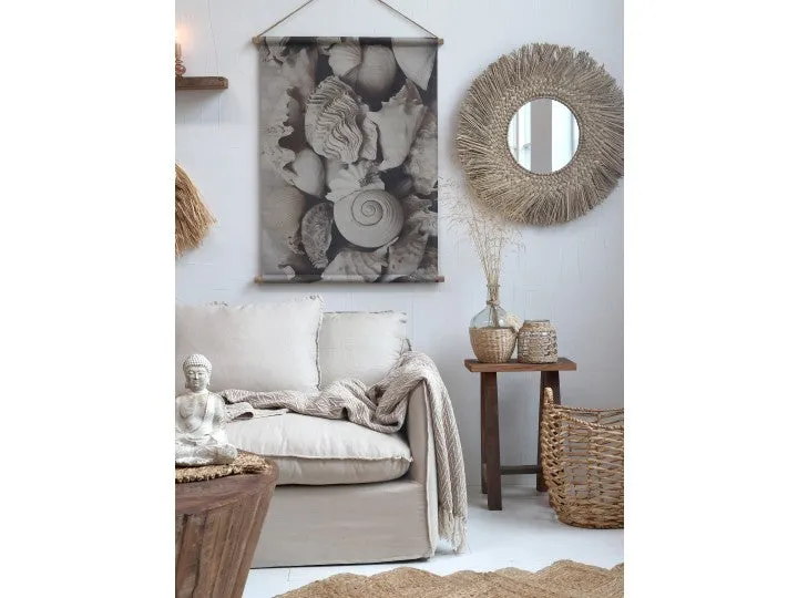 Chic Antique Lærred m. strandskaller