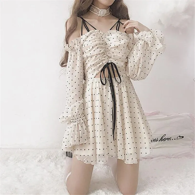 “CHIC POLKA DOT” DRESS W042602
