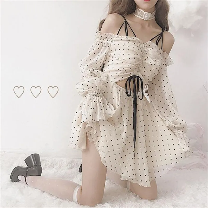 “CHIC POLKA DOT” DRESS W042602
