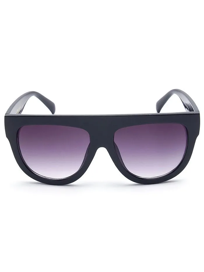 Chic Simple Full-Rim Black Sunglasses