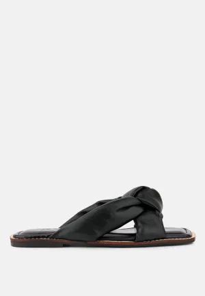 Chubs Puffy Strap Sliders Flat By Ruw