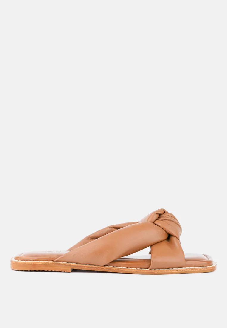 Chubs Puffy Strap Sliders Flat By Ruw