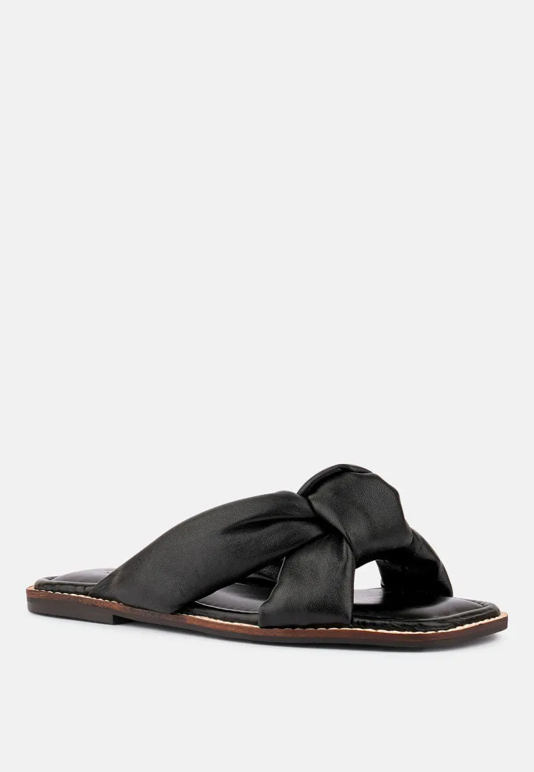 Chubs Puffy Strap Sliders Flat By Ruw