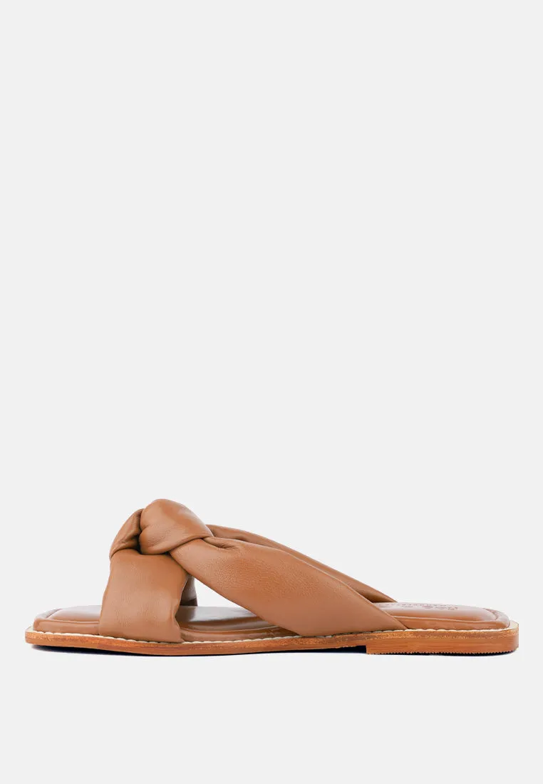 Chubs Puffy Strap Sliders Flat By Ruw